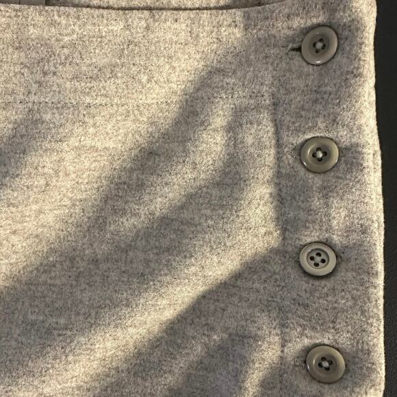 J. Crew Light Tan Side Button Wool Cashmere Blend Wide Leg Pants Size 4 - Picture 3 of 9